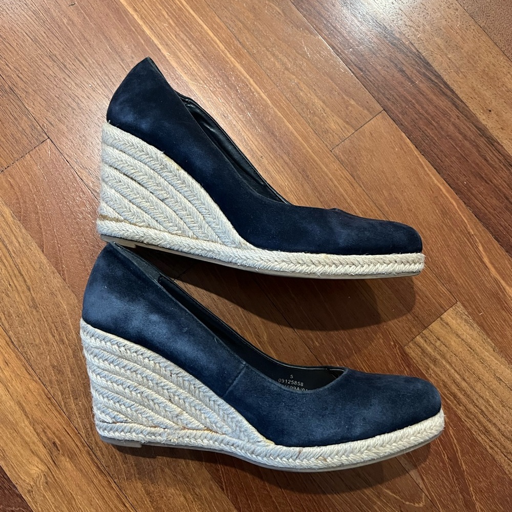 Marks & Spencer Blue Espradille Wedges - image 6